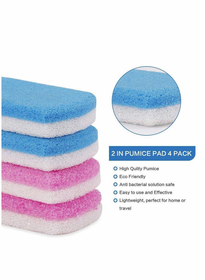 4 PCS Foot Pumice Stone Double Sided for Feet, Hard Skin Callus Remover Scrubber Pedicure Care Tools Exfoliates Softer Wet Dry - Image 5