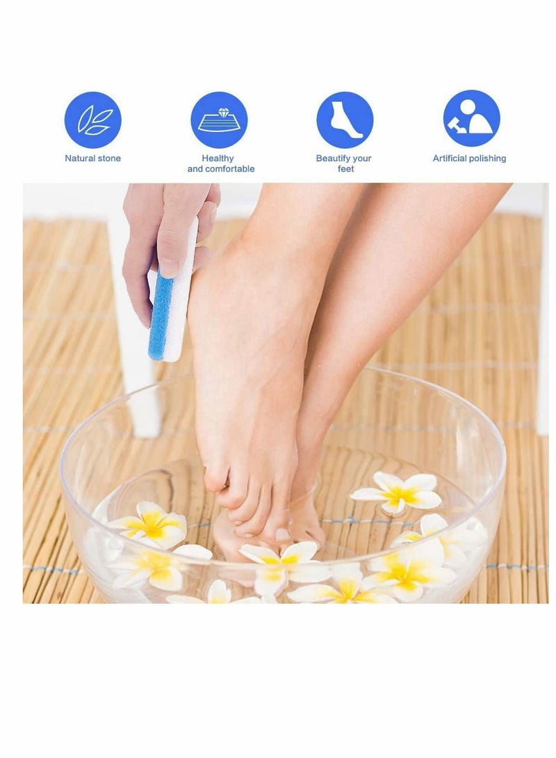 4 PCS Foot Pumice Stone Double Sided for Feet, Hard Skin Callus Remover Scrubber Pedicure Care Tools Exfoliates Softer Wet Dry - Image 3
