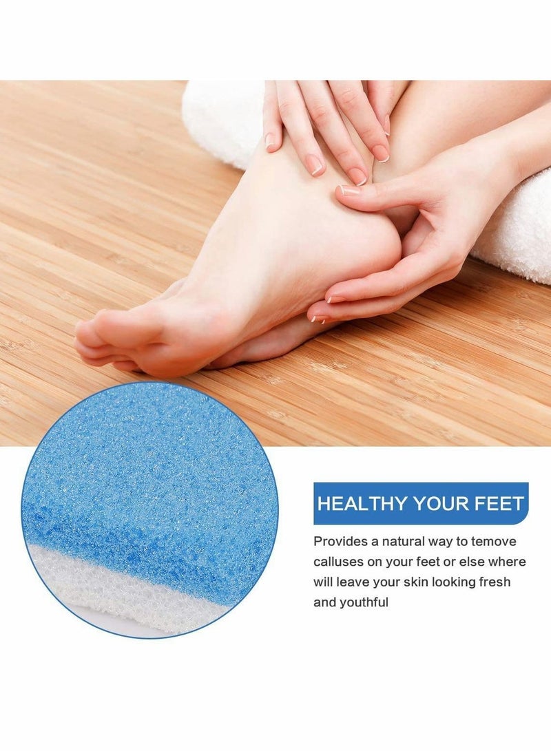 4 PCS Foot Pumice Stone Double Sided for Feet, Hard Skin Callus Remover Scrubber Pedicure Care Tools Exfoliates Softer Wet Dry - Image 4