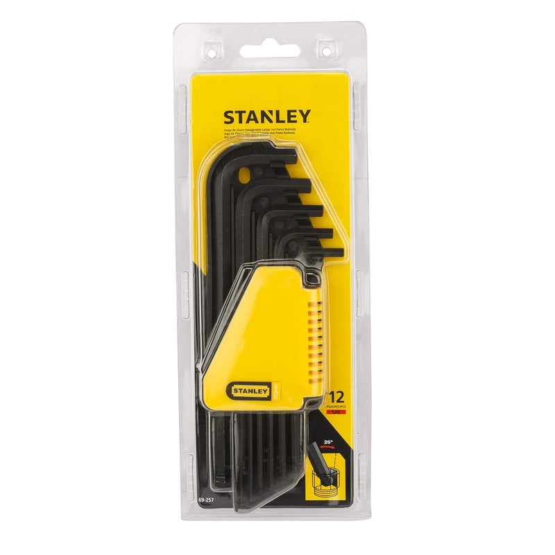 Stanley STANLEY 69257 12Piece Key Ring Imperial Allen Hex Key Set LARM  - Image 1