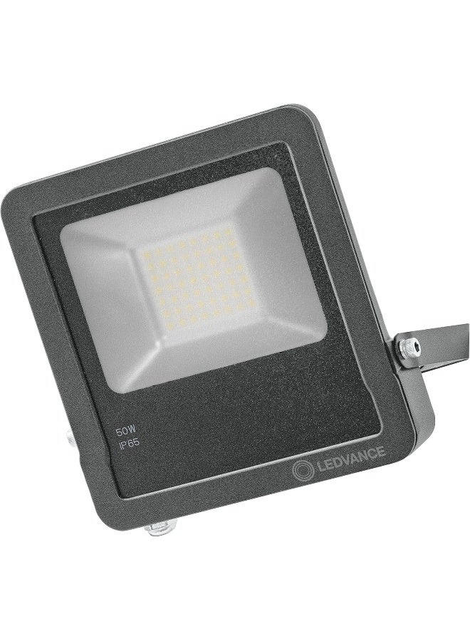OSRAM LEDVANCE Smart LED Outdoor Luminaire with WiFi Technology, FLOODlights for Outside, Warm White (3000K), Dimmable, 50 W, Dark Gray Aluminum, Compatible with Google and Alexa Voice - Image 1