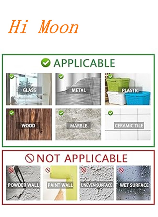Hi Moon Adhesive Hooks, Heavy Duty Wall Hooks Waterproof Aluminum Hooks，Be available for Hanging Coat,Hat,Towel,Robe,Key,Clothes,Closet Hook Wall Mount for Home, Kitchen, Bathroom，Office (4, Black)  - Image 4