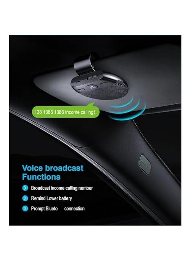 Generic Hands Bluetooth for Cell Phone Car Kit - Bluetooth 5.0 Car Speaker with CVC8.0 Double Noise Reduction Technology, Support Siri Voice Guidance Receiver for Car Handsfree - Image 3