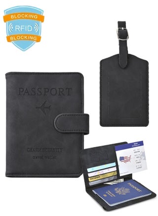 2pcs Portable Passport Holder, Waterproof Passport Case with Luggage Tags, RFID Anti-Theft Brush Travel Wallet, Suitable for Storing Passports, Cash, Bank Cards - pzsku/ZC4409B0DCBF97BC0AB77Z/45/1746612328/ae52ad89-0110-4a8e-9711-4dcbc0f4069c