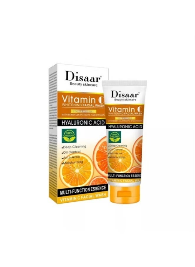 Disaar Face Wash Natural Facial Cleanser with Vitamin C 100 ml  - Image 1