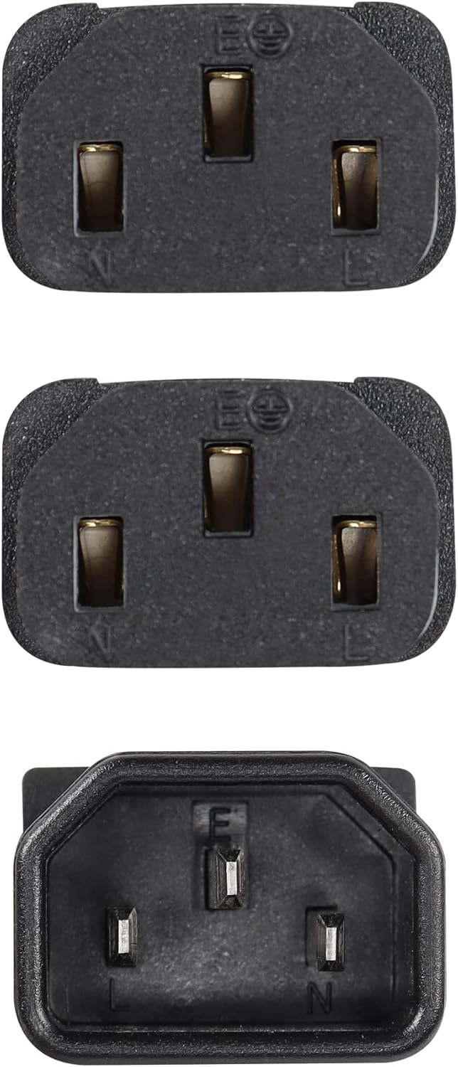 CERRXIAN 1FT IEC 320 C14 to Dual C13 Power CableC14 Male to 2X C13 Female Y Splitter AC Conversion CableSuitable for ComputerProjector ScannerPrinterEtcc14c13c13 - Image 3