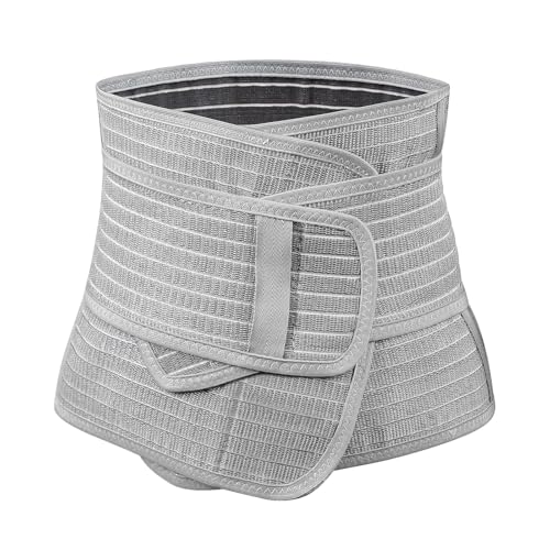 haakaa Postpartum Belly Band, Postpartum Belly Wrap Back Support, Natural Delivery & C Section Recovery Band Waist Shaper, Natural Latex,M - Image 1