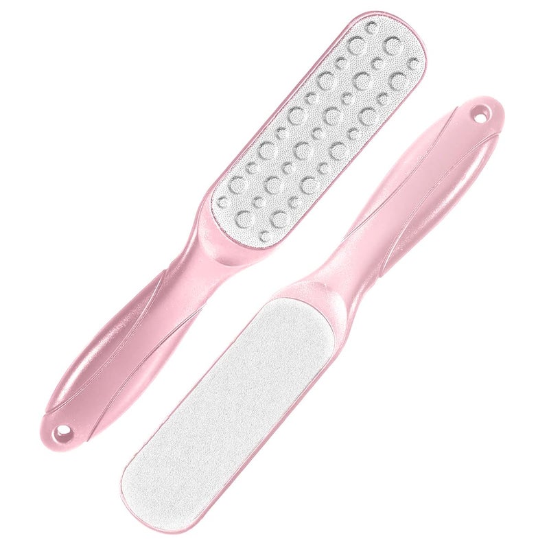 Foot File - Double Sided, Pedicure Foot Scrubber, Scraper Callus Remover, Foot Rasp For Cracked Heel & Foot Corn Removal, Dead Skin Exfoliator For Feet, (Light Pink) - Image 4