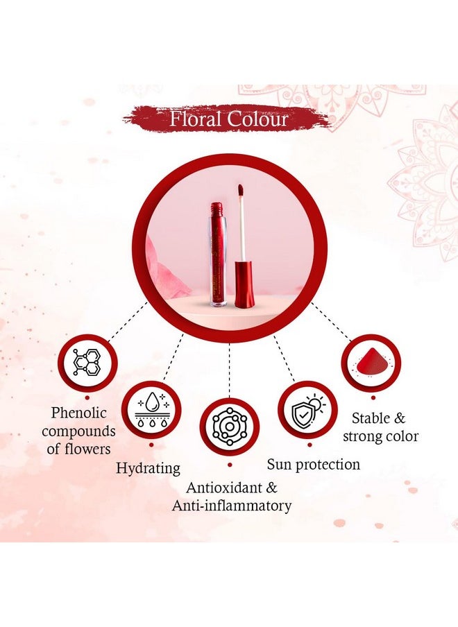 KEYA SETH AROMATHERAPY, DEVICE OF DROP KEYA SETH AROMATHERAPY, DEVICE OF DROP Aromatic 100% Natural Liquid Sindoor Maroon with Sponge-Tip- Applicator- Long lasting Chemical free & Waterproof with Floral Pigment-5ml (Pack of 2)  - Image 3
