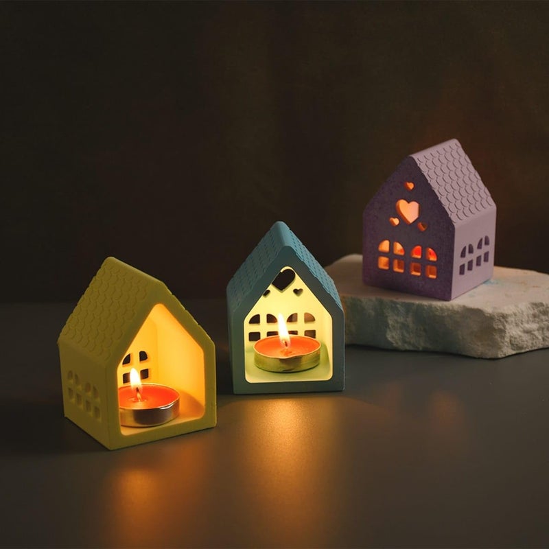 Home Candle Holder, Perfect for Table Decoration, Modern Style, Adds a Warm Touch to Any Room in the Home.Suitable for Living Rooms, Tables, Libraries for Natural Lighting and Calming Ambiance (1) - Image 1