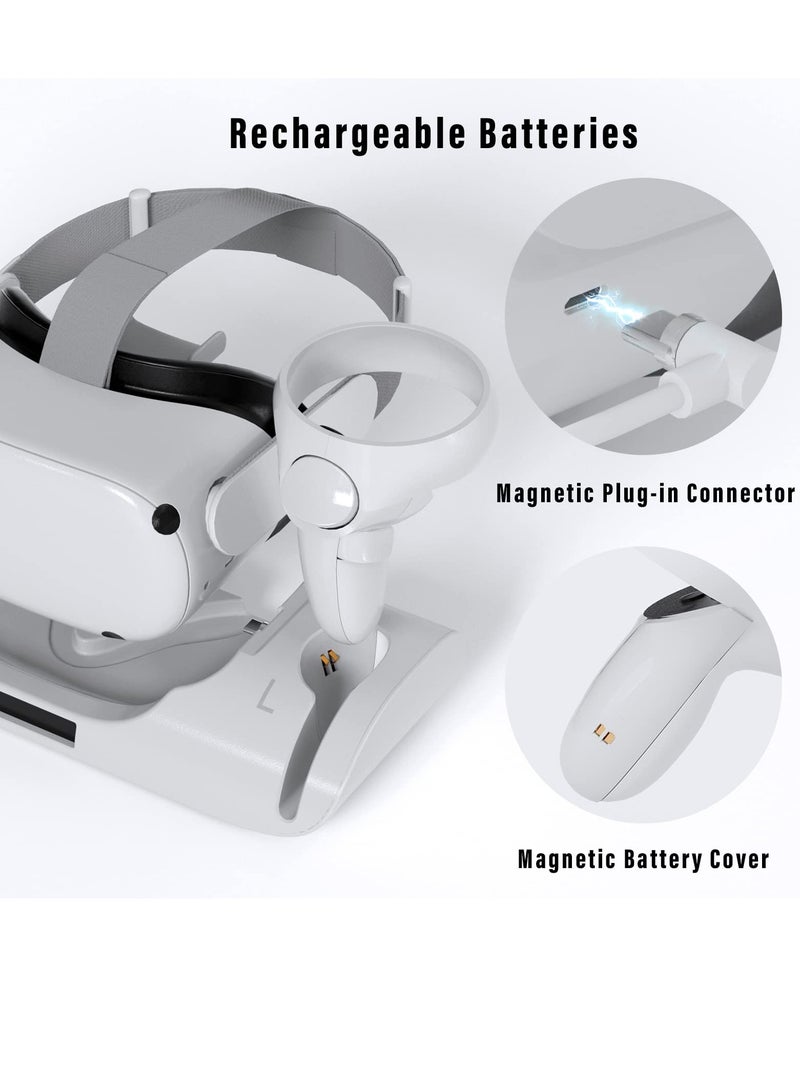 For Oculus Quest 2 USB dock stand, VR headset high-speed charging station with breathing light handle storage - Image 4
