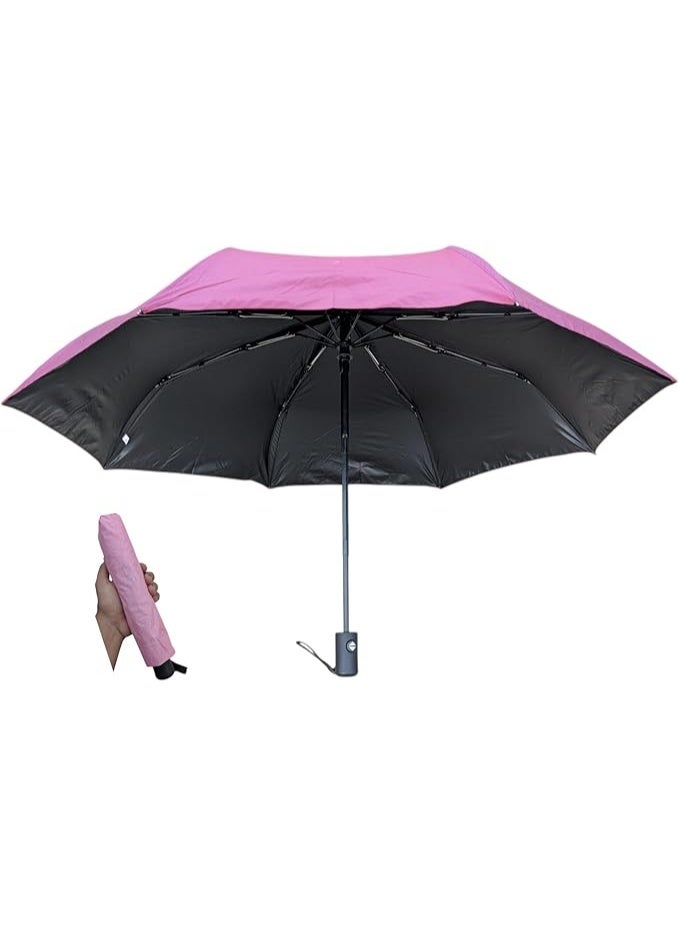 مظلة واقية من الشمس والمطر . قابلة للطي . UV ونظام فتح وغلق تلقائي . لون داخلى اسود لنتيجة عزل افضل - Image 1