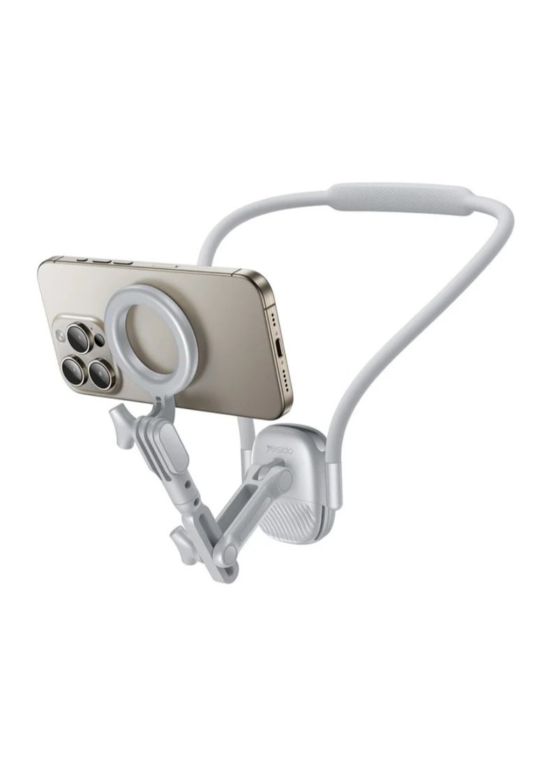 Multi-Functional Magnetic Neck-Mounted Phone Holder, Hands-Free Mount for Smartphones and Action Cameras for recording first-person perspective, POV Vlog Capture | WIDGETS MATRIX - Image 2