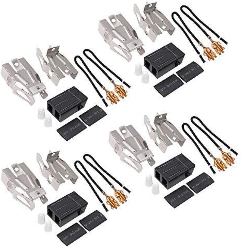 Romalon Upgraded 330031 Range Burner Receptacle kit by Replacement parts Fit for Whirl-pool May-tag Ken-more Range/Stove Replaces 814399,5303935058(4 Pack) - Image 1