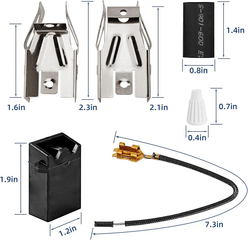 Romalon Upgraded 330031 Range Burner Receptacle kit by Replacement parts Fit for Whirl-pool May-tag Ken-more Range/Stove Replaces 814399,5303935058(4 Pack) - Image 3
