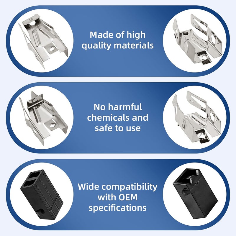 Romalon Upgraded 330031 Range Burner Receptacle kit by Replacement parts Fit for Whirl-pool May-tag Ken-more Range/Stove Replaces 814399,5303935058(4 Pack) - Image 5