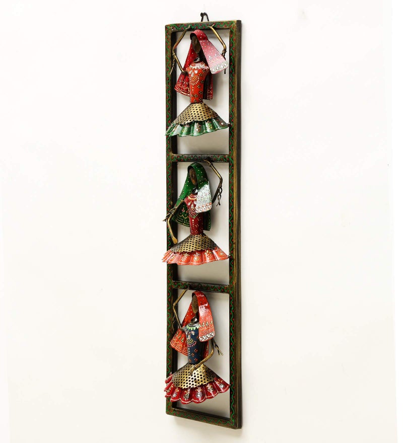 Medieval Arts Iron Musicians Decorative Wall Hanging Showpiece Frame (Multicolour, Medium) - Image 4