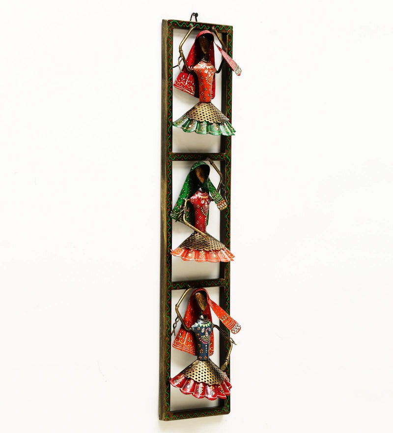 Medieval Arts Iron Musicians Decorative Wall Hanging Showpiece Frame (Multicolour, Medium) - Image 3