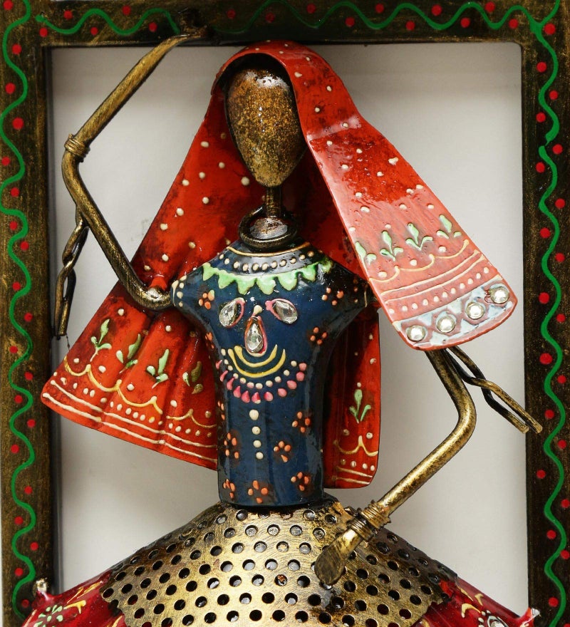 Medieval Arts Iron Musicians Decorative Wall Hanging Showpiece Frame (Multicolour, Medium) - Image 5