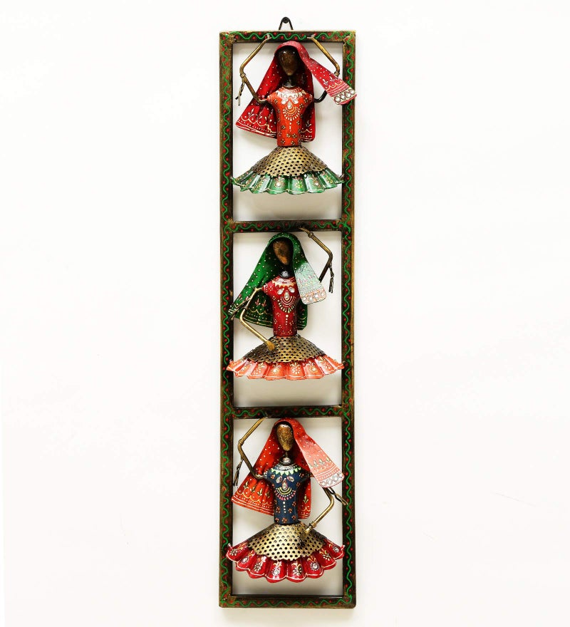 Medieval Arts Iron Musicians Decorative Wall Hanging Showpiece Frame (Multicolour, Medium) - Image 2