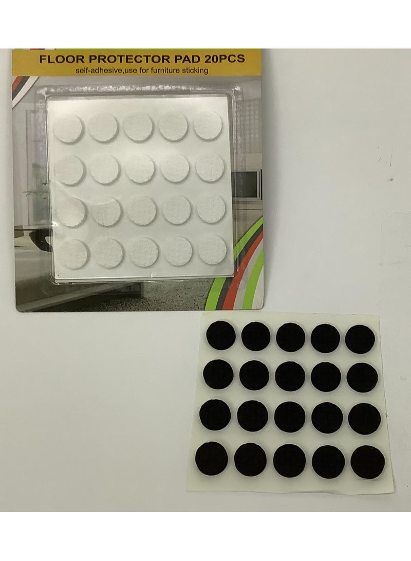 Floor Protector Pad (Black & White) - 20 Piece Set - Image 2