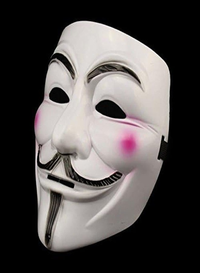 ZERECORD قناع حفلات أبيض اللون من الراتنج، مستوحى من فيلم "زيريكورد 5: فور فينديتا" - Image 1