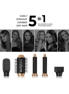Joshberg 5 in 1 Hair Styler Brush & Hair Dryer, Hair Curler,Hot Air Brush Set,60000 RPM High Speed Multi Styler Hair Straightener,Automatic Curling hair for Fast Drying Curling Volumizing Straightening  - Image 3
