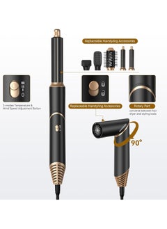 Joshberg 5 in 1 Hair Styler Brush & Hair Dryer, Hair Curler,Hot Air Brush Set,60000 RPM High Speed Multi Styler Hair Straightener,Automatic Curling hair for Fast Drying Curling Volumizing Straightening  - Image 4