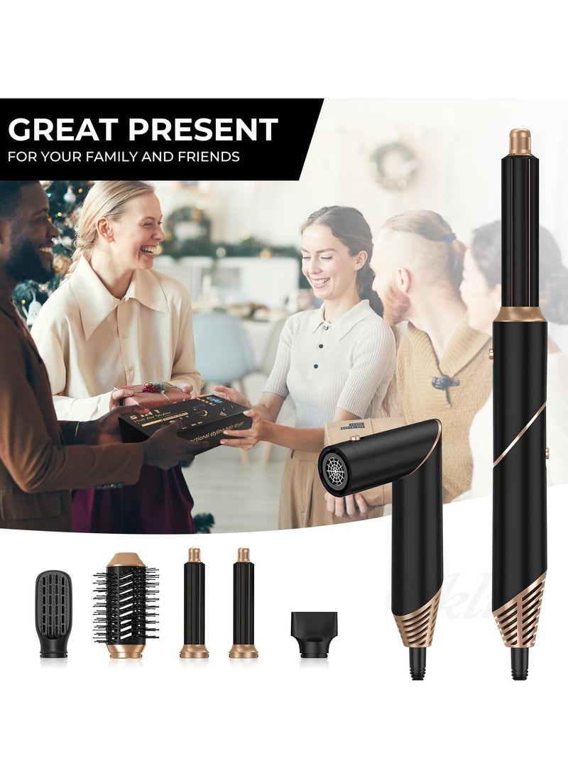 Joshberg 5 in 1 Hair Styler Brush & Hair Dryer, Hair Curler,Hot Air Brush Set,60000 RPM High Speed Multi Styler Hair Straightener,Automatic Curling hair for Fast Drying Curling Volumizing Straightening  - Image 2