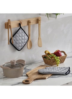 Home Box Riley 2-Piece Pot Holder and Glove Set 33x15 cm  - Image 1