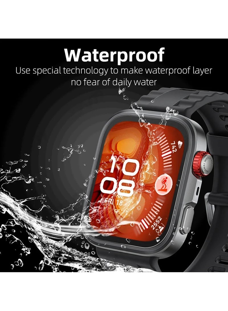Youque 2 PCS Screen Protector for Huawei Watch Fit 4 Pro with Auto-alignment Installation Kit,HD Anti-Scratch Bubble Free Clear Tempered Glass Protective Film - Image 2