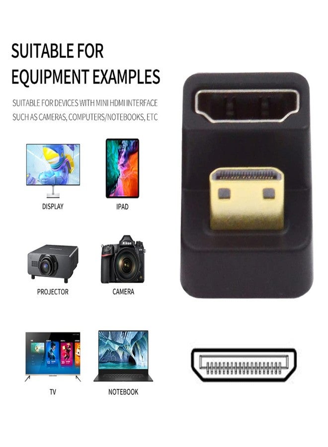 CY YC° 4K Cable 360 Degree Up Opposite U Shape Back Angled Mini HDMI 1.4 Male to HDMI Female Extension Adapter Converter - Image 4