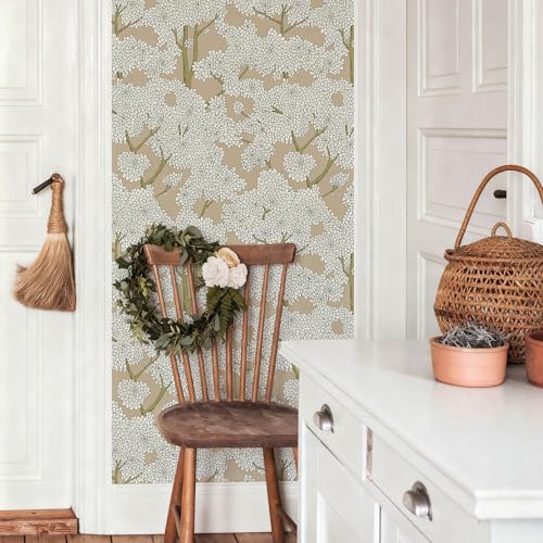 JiffDiff Tree Wallpaper Peel and Stick Jungle Wall Paper Forest Mural Stick on Wallpaper Modern Waterproof Self Adhesive Contact Paper(17.3" x 400" Brown) - Image 2