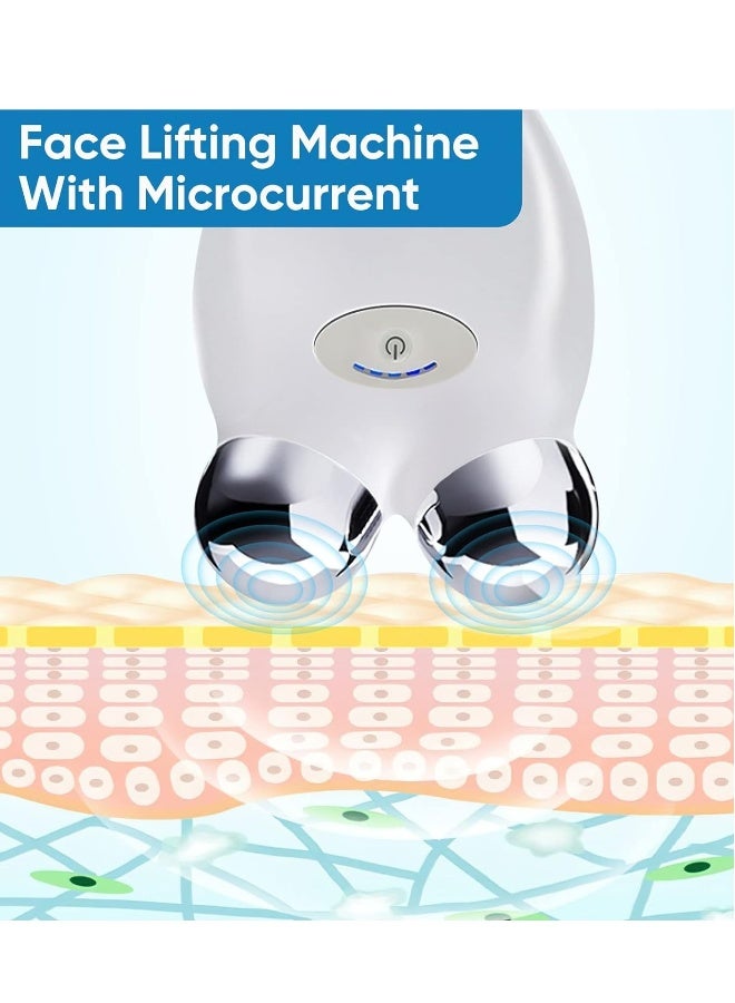 Topleo Microcurrent Facial Device,V-Face Sculpting Tool,Electric Face Massager Roller for Anti Aging Wrinkle Reducer Rejuvenation Spa Instant Face Lift,Best Gift for Women - Image 3