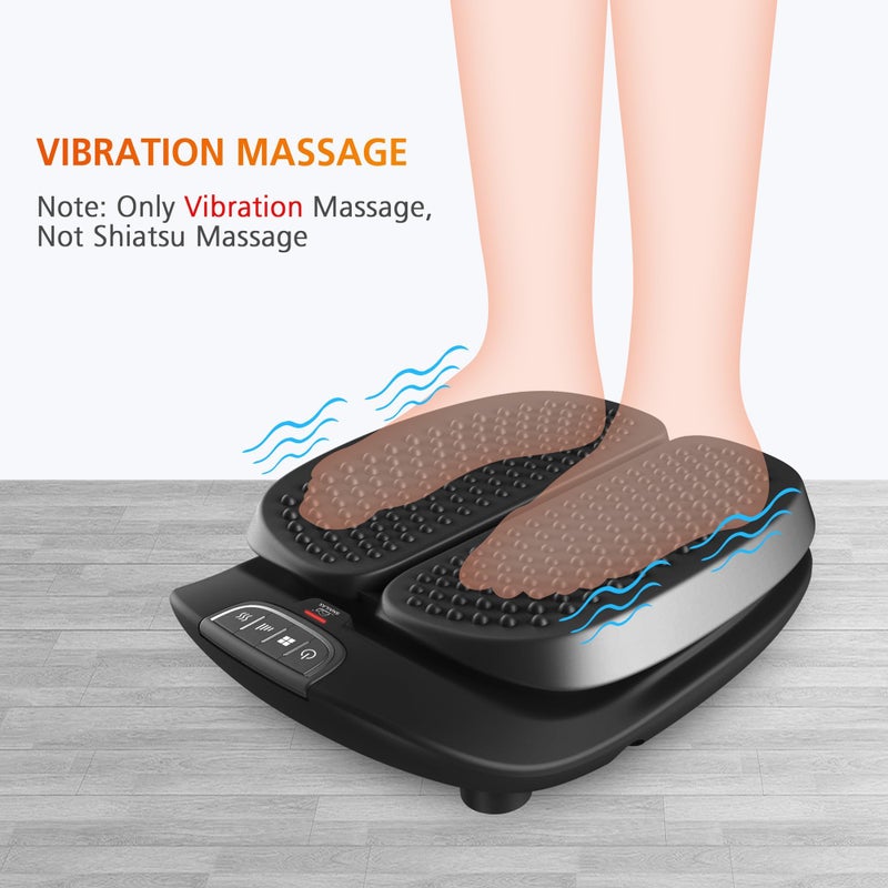 Snailax Foot Massager Machine with Heat,Remote Control, FSA HSA Eligible, Adjustable Vibration Feet Massager Machine Increased Blood Circulation,Plantar Fasciitis, Stress (Black) - Image 2