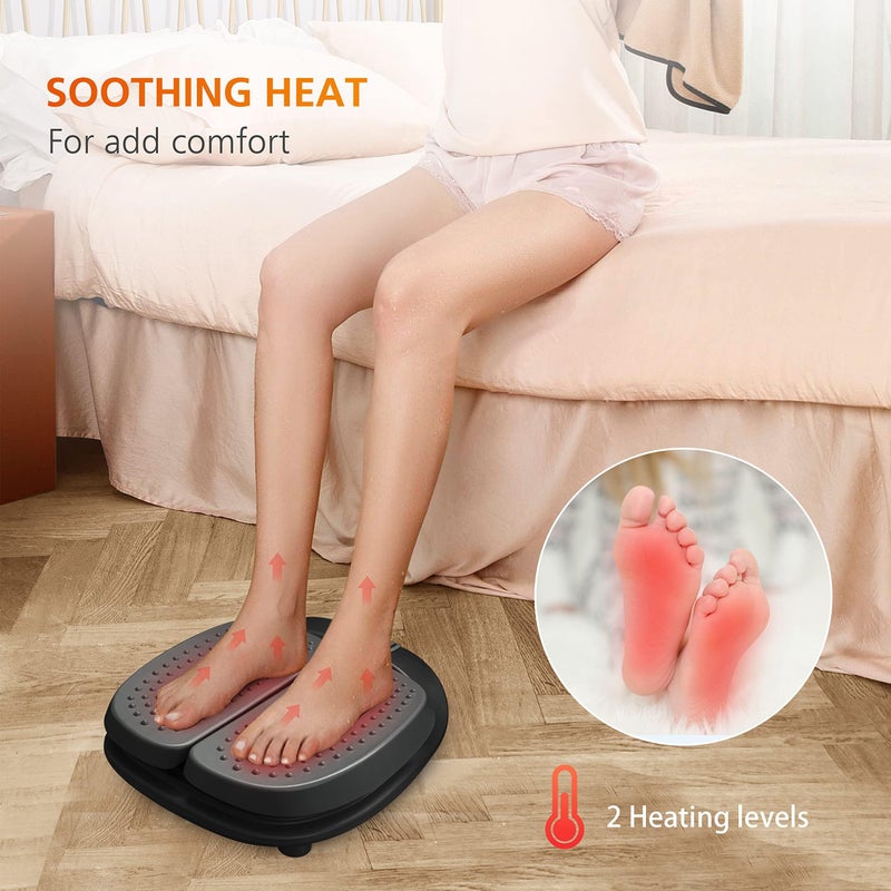 Snailax Foot Massager Machine with Heat,Remote Control, FSA HSA Eligible, Adjustable Vibration Feet Massager Machine Increased Blood Circulation,Plantar Fasciitis, Stress (Black) - Image 3