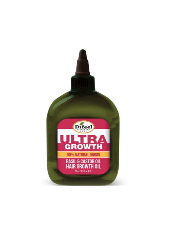 difeel Difeel 98% Natural Ultra Growth Basil&Castor Oil 75Ml:81001