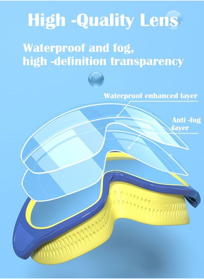 ZCM-HAPPY Children's Large Frame Swimming Goggles Waterproof And Anti-fog Professional Diving Goggles  - Image 2