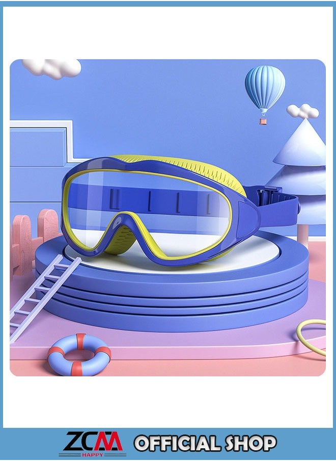 ZCM-HAPPY Children's Large Frame Swimming Goggles Waterproof And Anti-fog Professional Diving Goggles  - Image 1