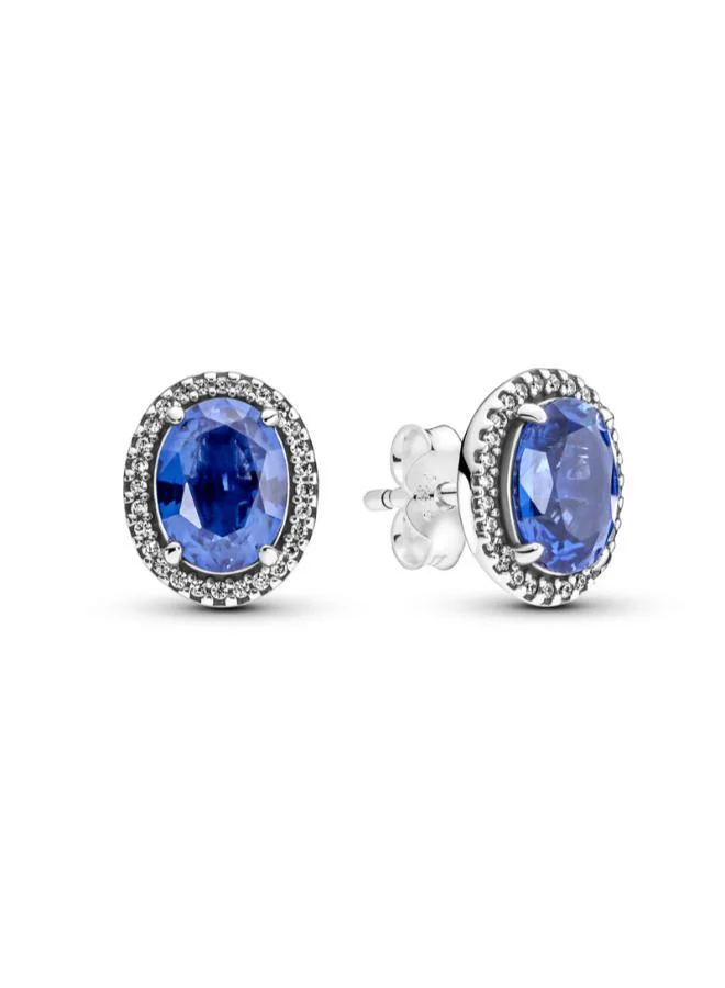 باندورا Sparkling Statement Halo Stud Earrings