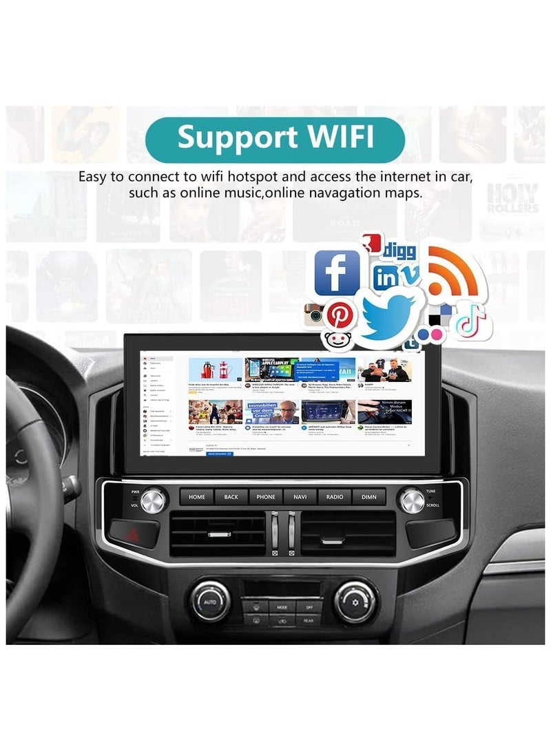 WINCA WINCA 12.3'' Car Stereo Screen Android System With CarPlay Compatible With Mitsubishi Pajero 2007-2022 4GB+32GB WI-FI Bluetooth Calling Navigation (1 YEAR WARRANTY)  - Image 3