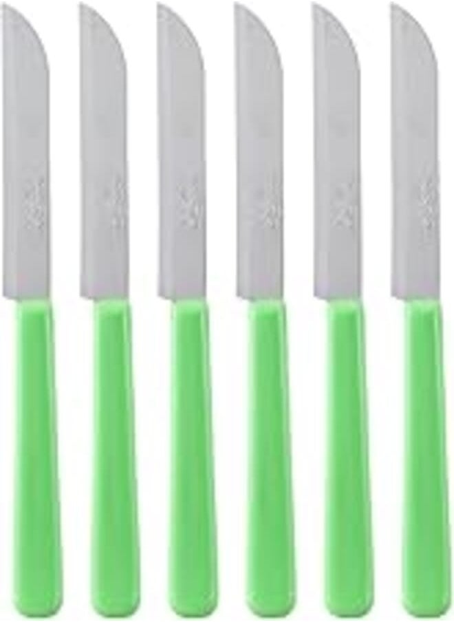 MAROB MAROB Stainless Steel Kitchen Knives Set 20DB06, Made in Italy Green and Silver 