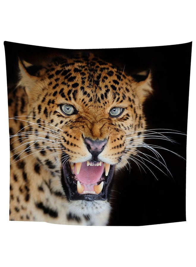 NIBEMINENT Angry Leopard Wall Hanging Tapestry Multicolour - Image 1
