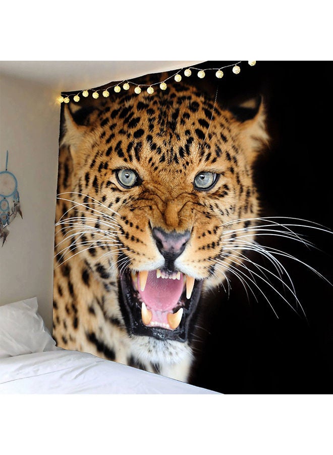 NIBEMINENT Angry Leopard Wall Hanging Tapestry Multicolour - Image 3