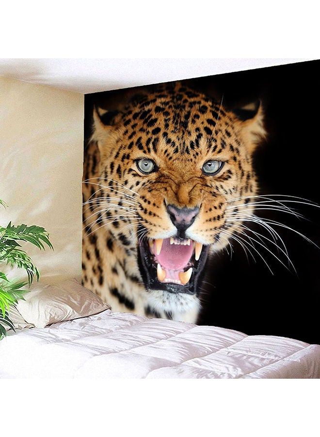 NIBEMINENT Angry Leopard Wall Hanging Tapestry Multicolour - Image 2