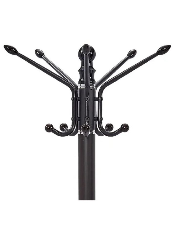 DubaiGallery - Coat Stands Coat Racks Large Hanger with Shoe Rack Standing Metal Coat Rack Hat Hanger Multiple Hooks Space Saving Umbrella Tree Stand Coat Umbrella Stand hat Shoe Rack Metal - Image 1