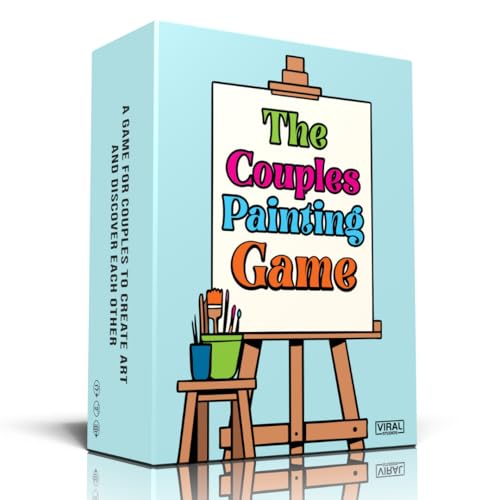 Viral Studios The Couples Painting Game Date Night Card Painting Kit Fun DIY Activity with Prompts Challenges Questions for Deeper Connection Meaningful Games for Adults and Teens 2 Players - Image 1