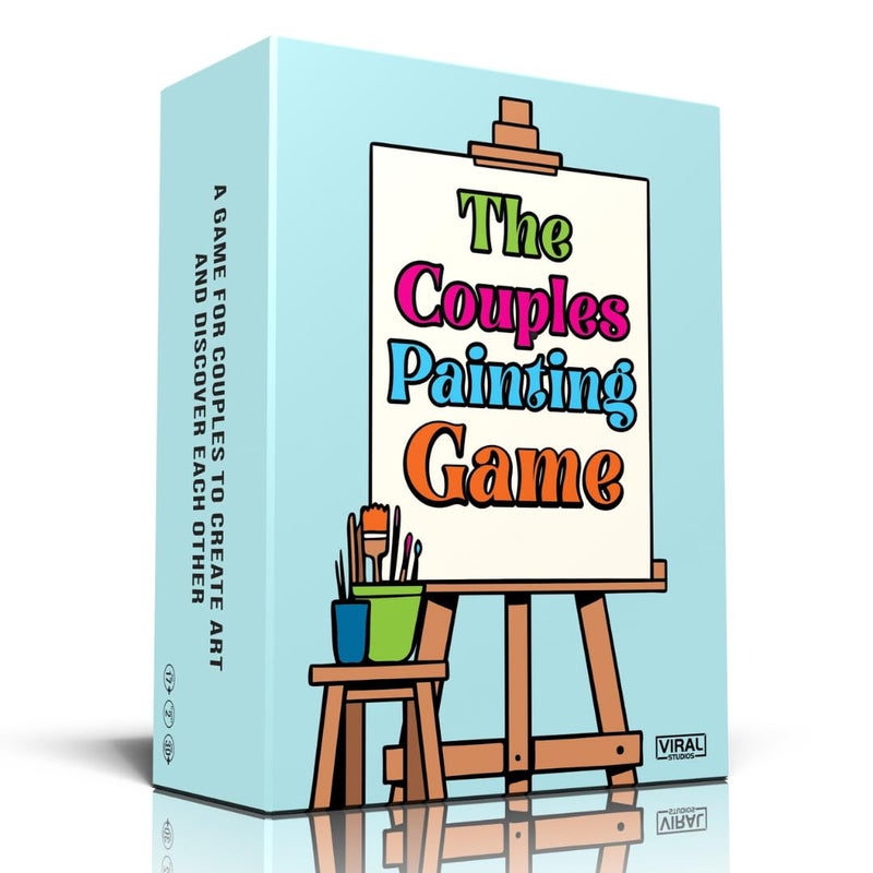 Viral Studios The Couples Painting Game Date Night Card Painting Kit Fun DIY Activity with Prompts Challenges Questions for Deeper Connection Meaningful Games for Adults and Teens 2 Players - Image 3