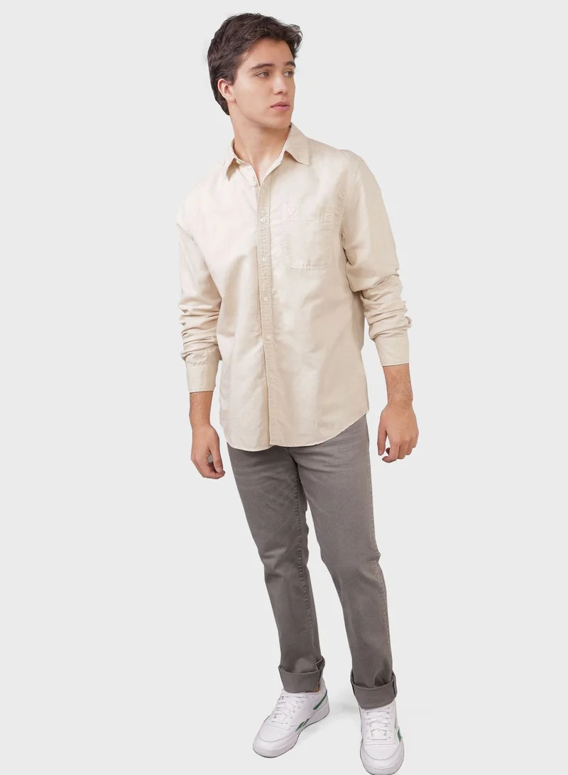 American Eagle Essential Button-Up Regular Fit Shirt