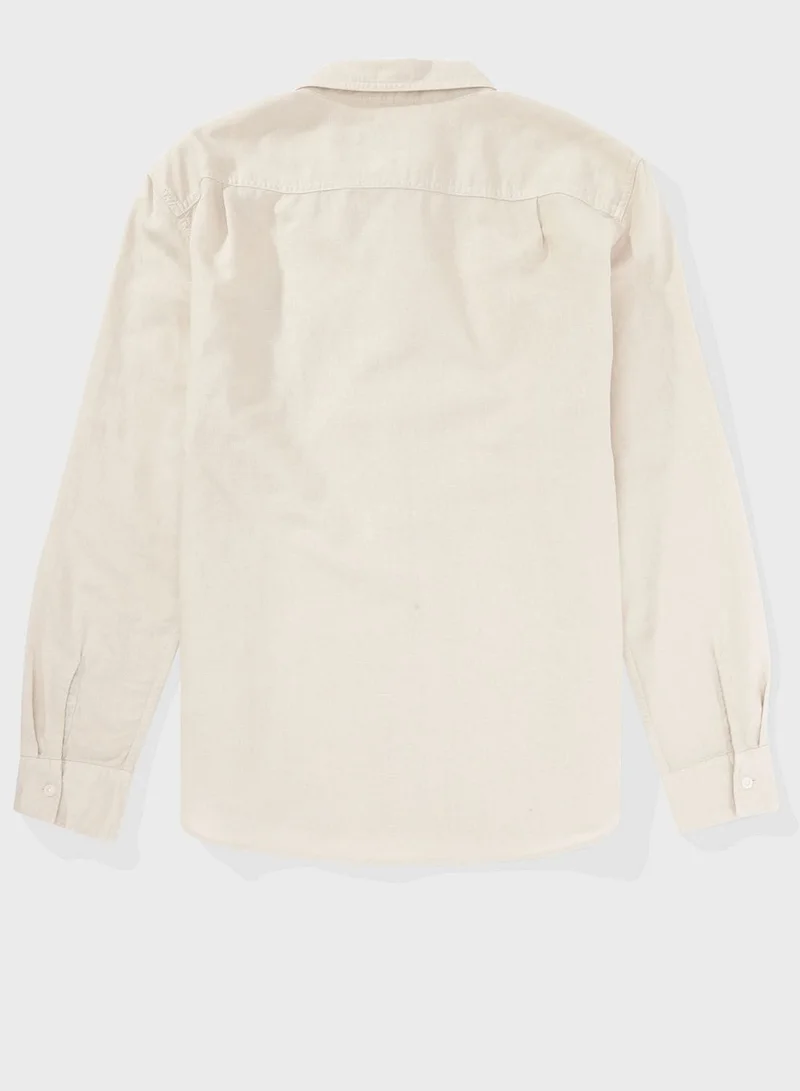American Eagle Essential Button-Up Regular Fit Shirt